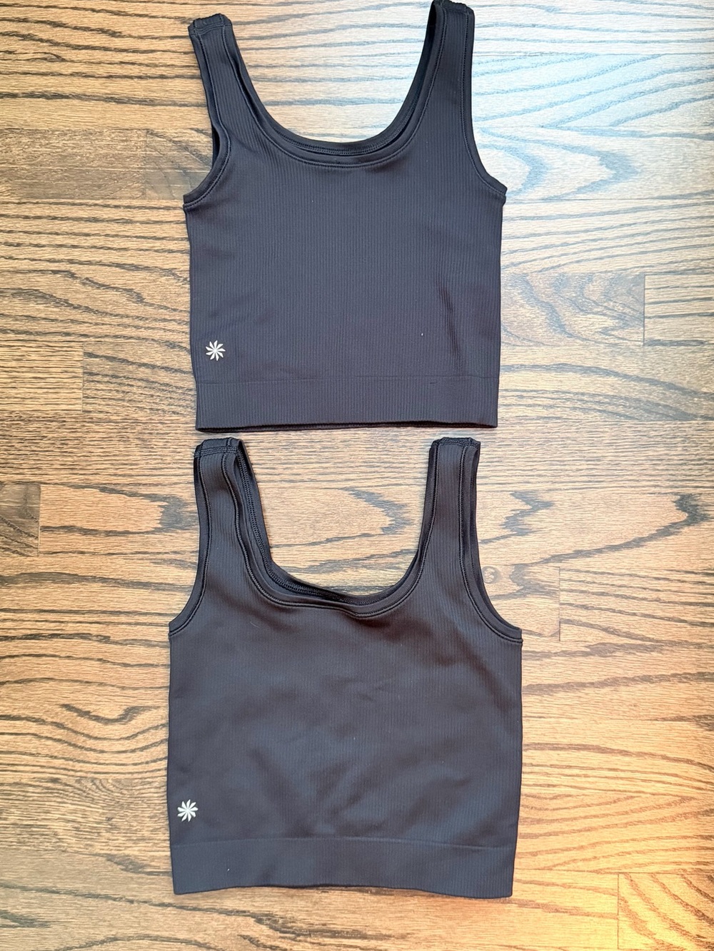 Athleta Girl Rise Above Rib Crop Tank - set of 2 (one small and one medium)